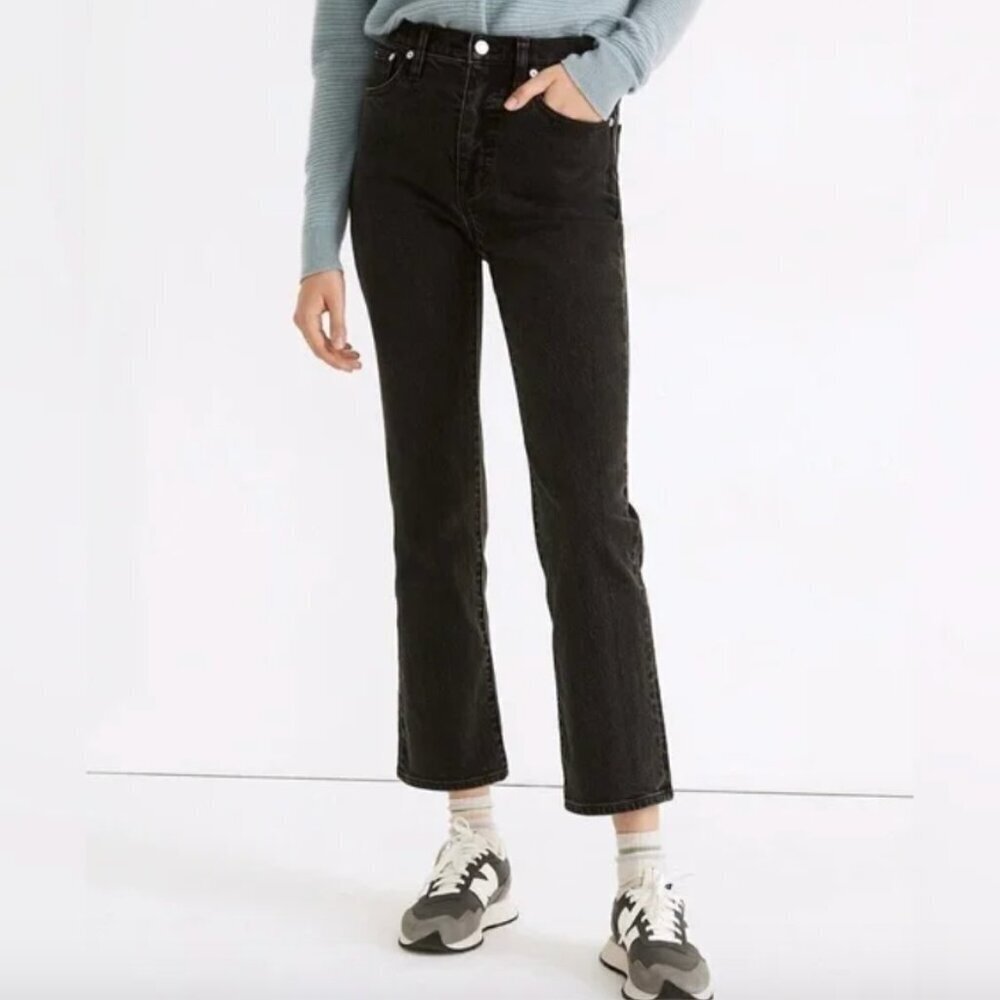 Madewell Black Slim Demi Boot Denim Jeans Size 23 Women's